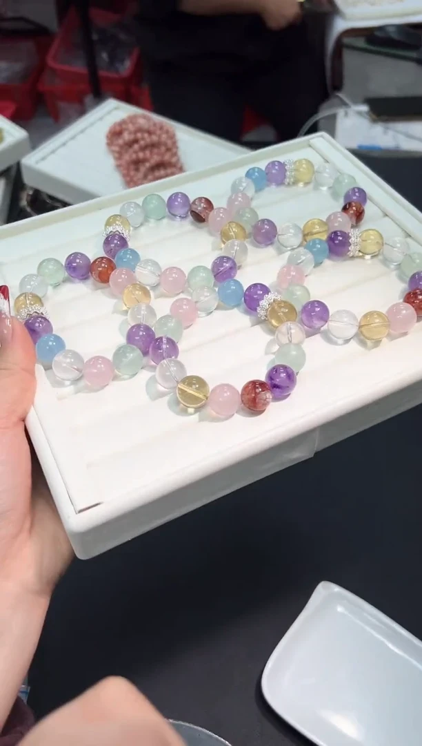 【闪购商品】水晶手串未镶嵌75E多样性发其一/1条默认微瑕