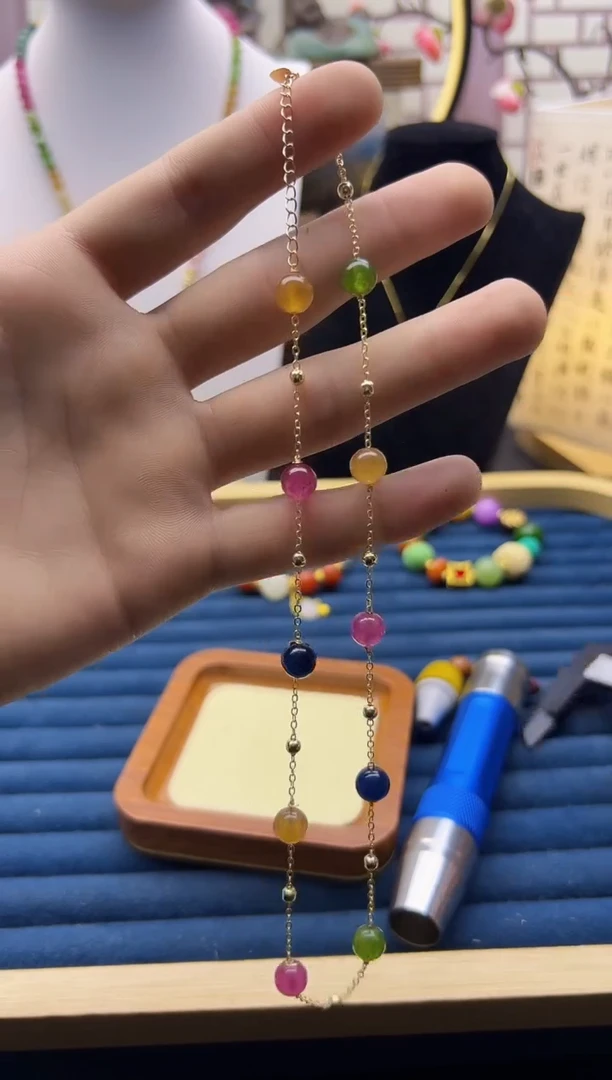 【闪购商品】碧玺颈饰14K金镶嵌X246