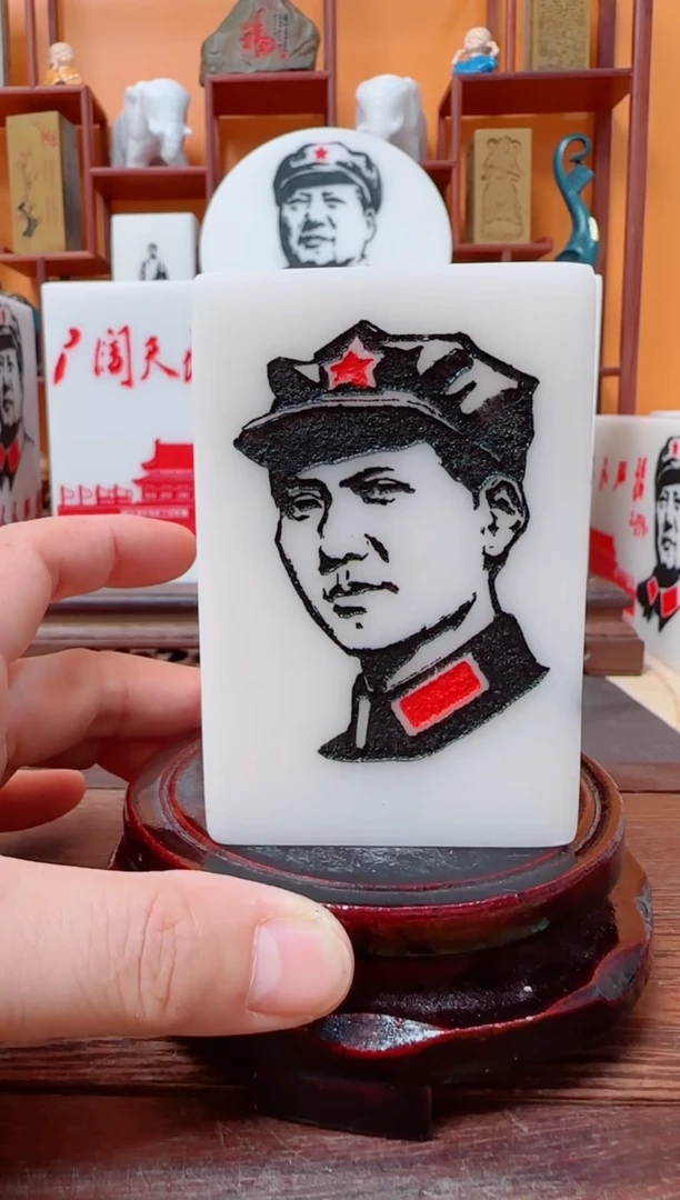 石材6×6×9汉白玉带底座