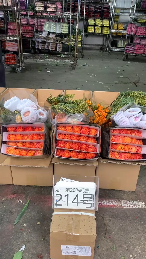 214号♥中通含20%耗损发一箱鲜花