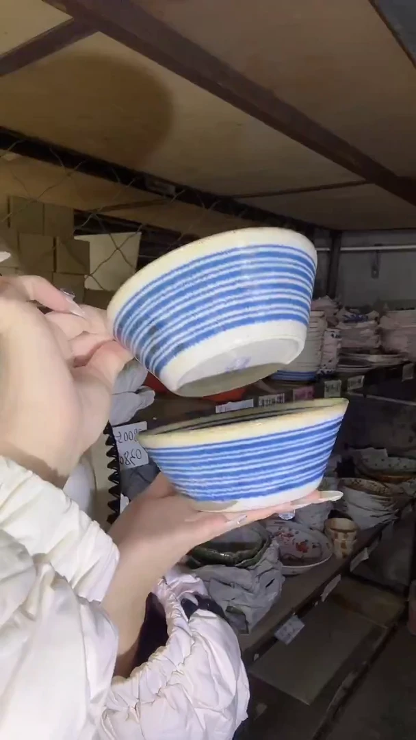 陶瓷粗陶13cm钵两个