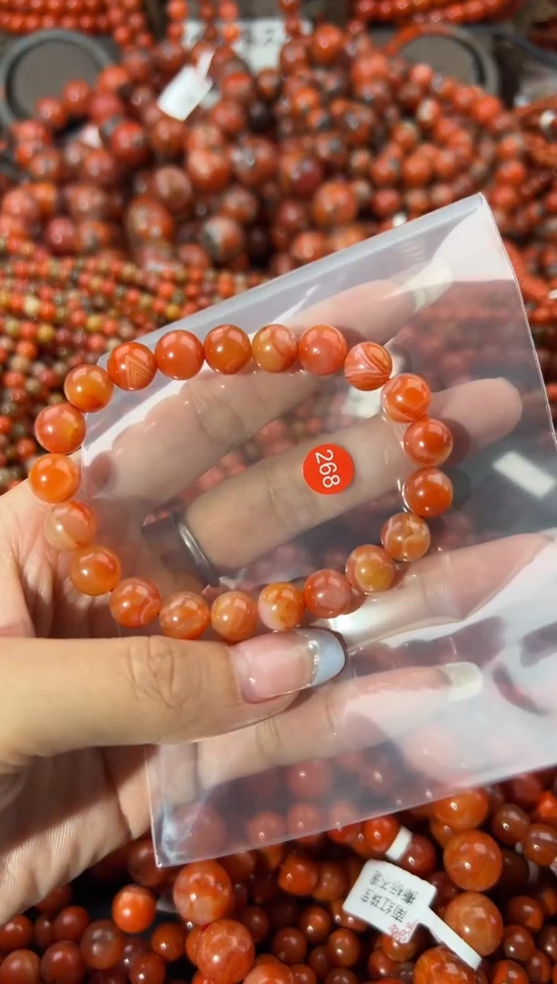 未镶嵌手串南红玛瑙9+
