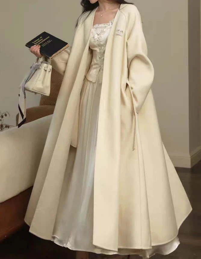 【真真专属】2025年新款宽松时尚韩版设计款羊毛大衣