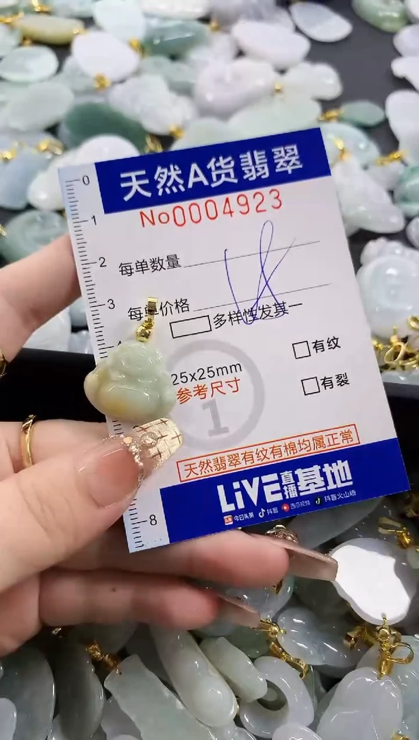 颈饰未镶嵌翡翠你****黄天然A货翡翠