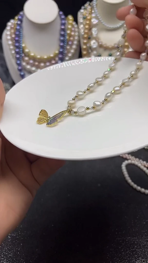 颈饰未镶嵌淡水珍珠多人