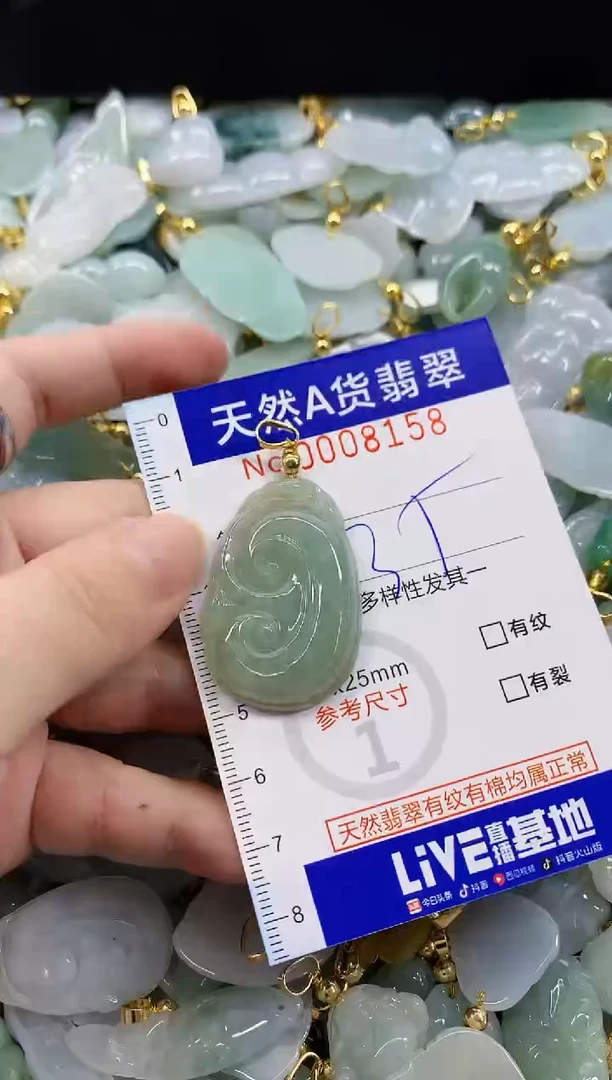 颈饰未镶嵌翡翠天然A货翡翠