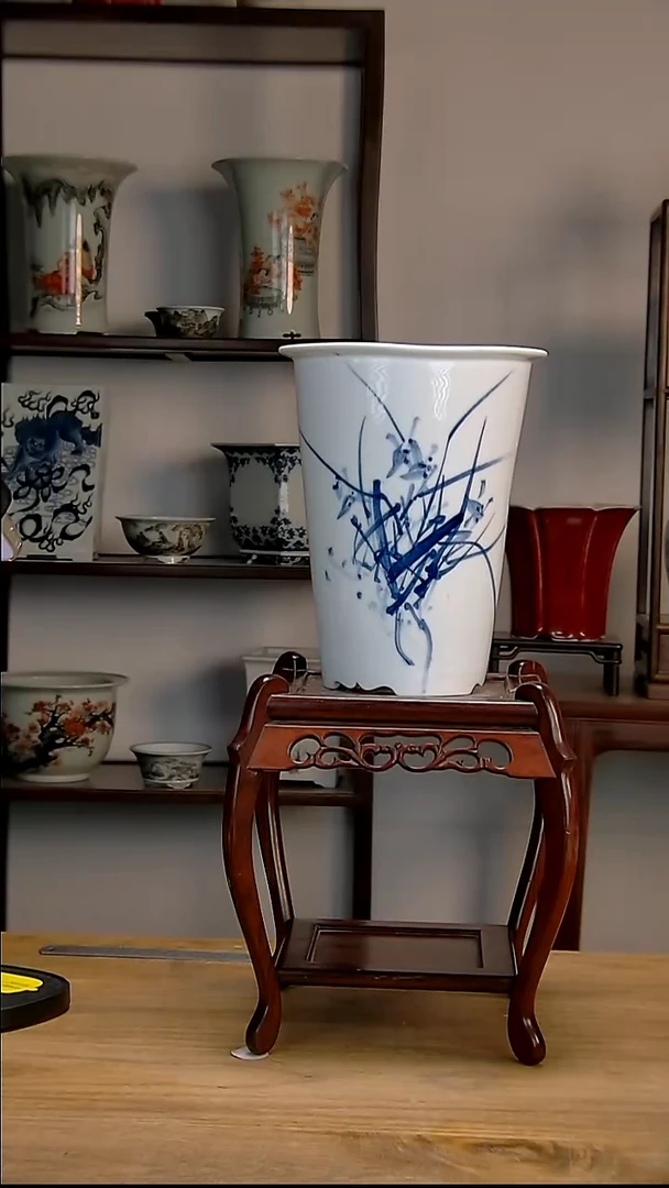 景德镇陶瓷手工花盆