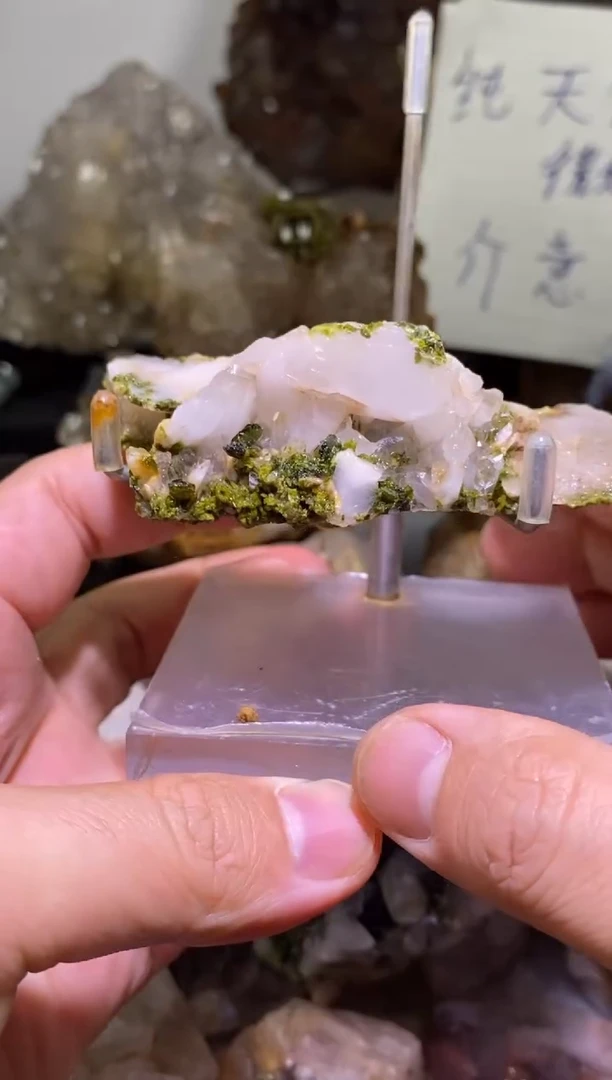 未镶嵌珠宝半成品水晶52号 73克精品莫奈花园水晶