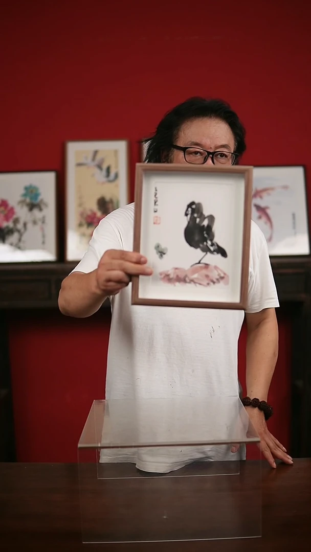 国画手写手绘-10寸摆台