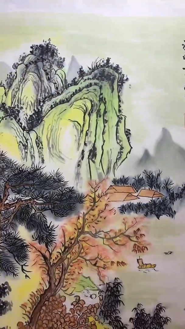 国画陈京广手绘绘画作品22-1