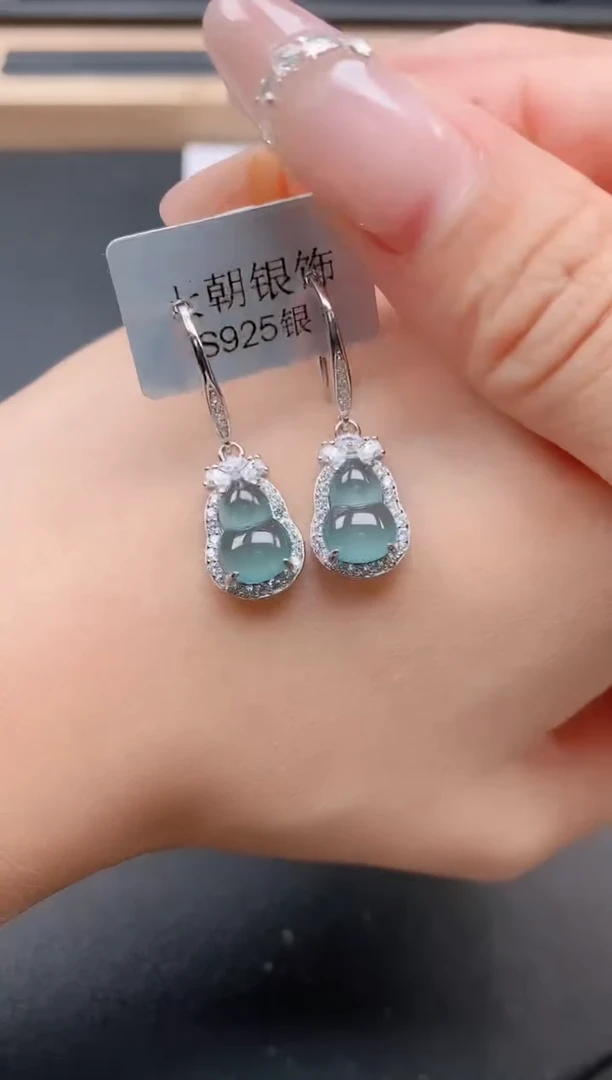 银S925镶嵌戒指翡翠1111111