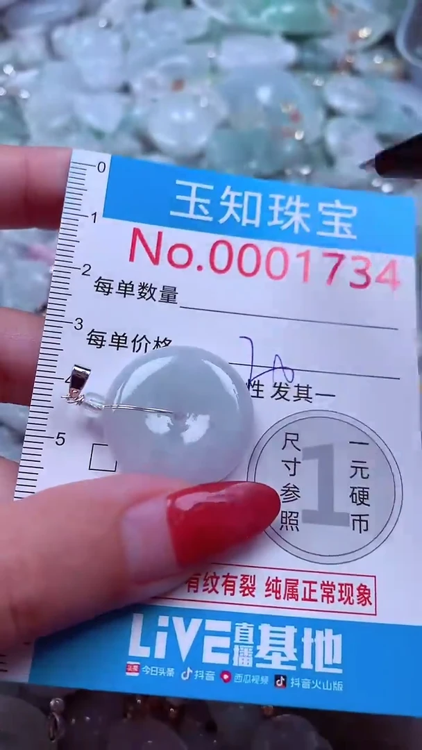 吊坠(不含链)未镶嵌翡翠1734