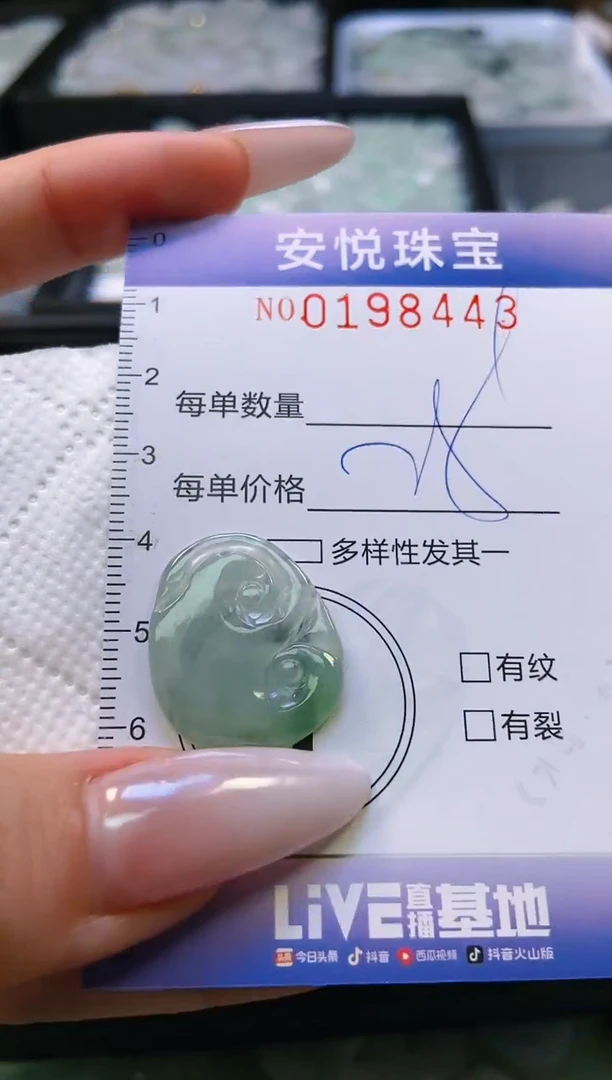 翡翠挂件未镶嵌闪购0198443