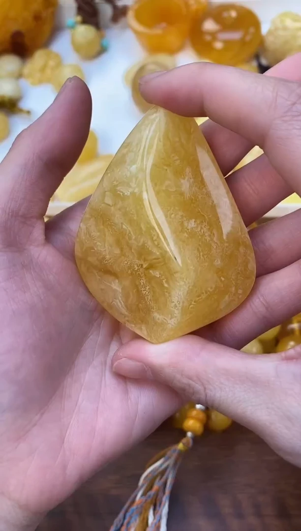 裸石琥珀未镶嵌天然琥珀蜜蜡