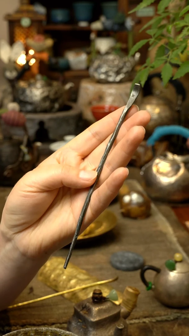 纯锡手工茶拨福利