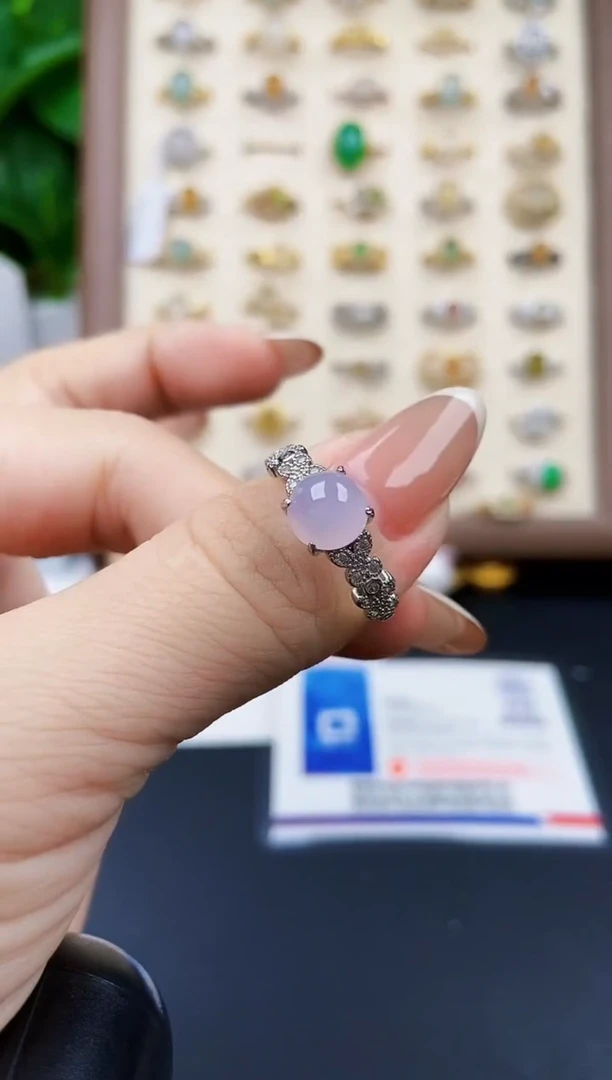 银S925镶嵌戒指翡翠21