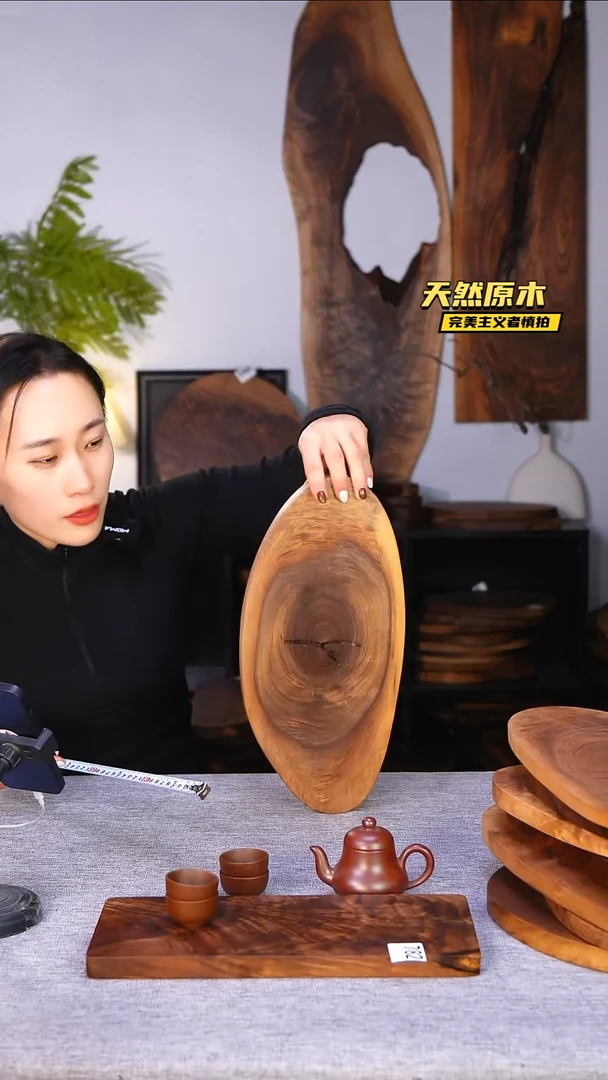 木北美黑胡桃原木.干裂疤结不属于商品质量问题完美主义者慎拍