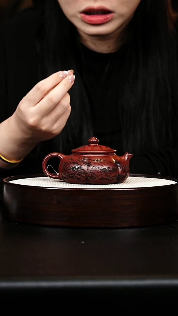 茶壶紫砂寒江壶