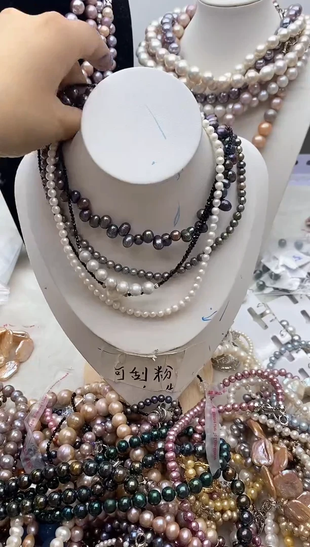 【闪购商品】淡水珍珠颈饰钛钢132