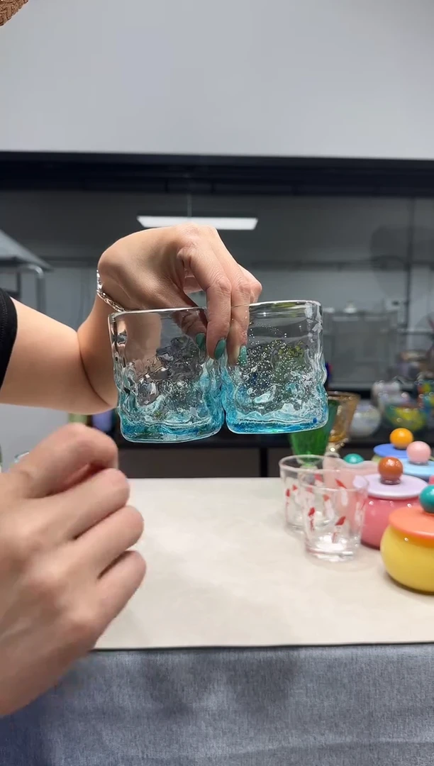 G慕忆家手作琉璃高口一对