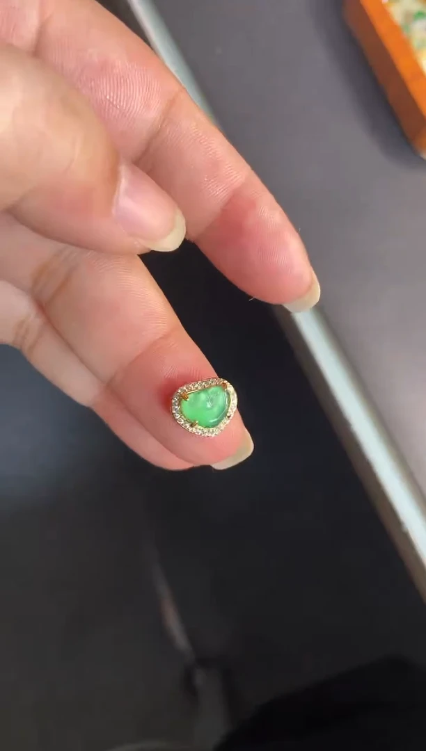 吊坠(不含链)银S925镶嵌翡翠1