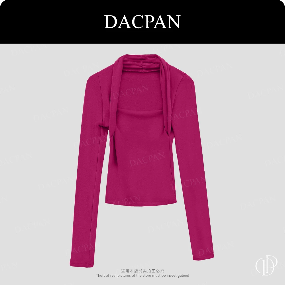 DACPAN-“万人迷”法式锁骨方领上衣  2025/盼·PP 8652
