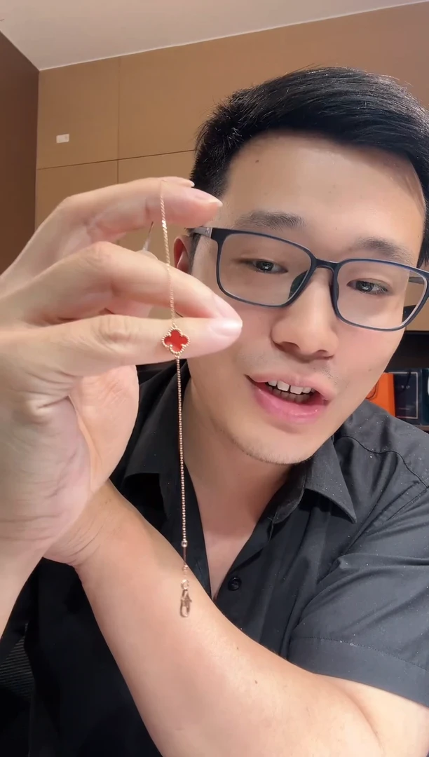 【闪购商品】玛瑙/玉髓手链18K金镶嵌 红色k黄，小号单花手链GHJ