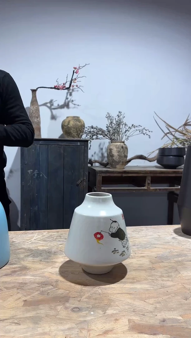 陶景德镇陶瓷花瓶摆件12