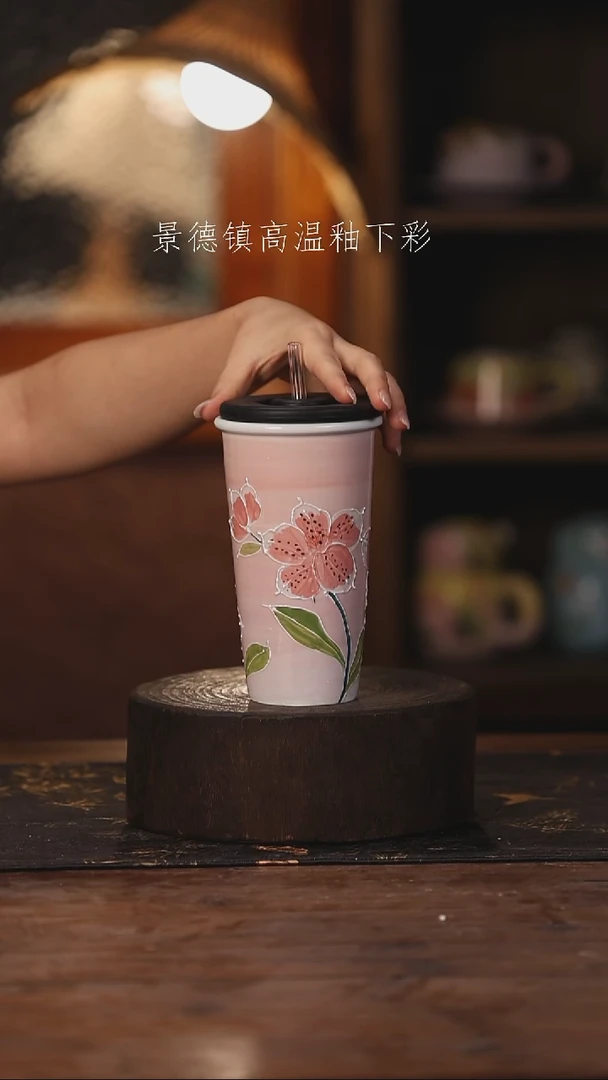 陶瓷景德镇高温釉下手绘陶瓷463