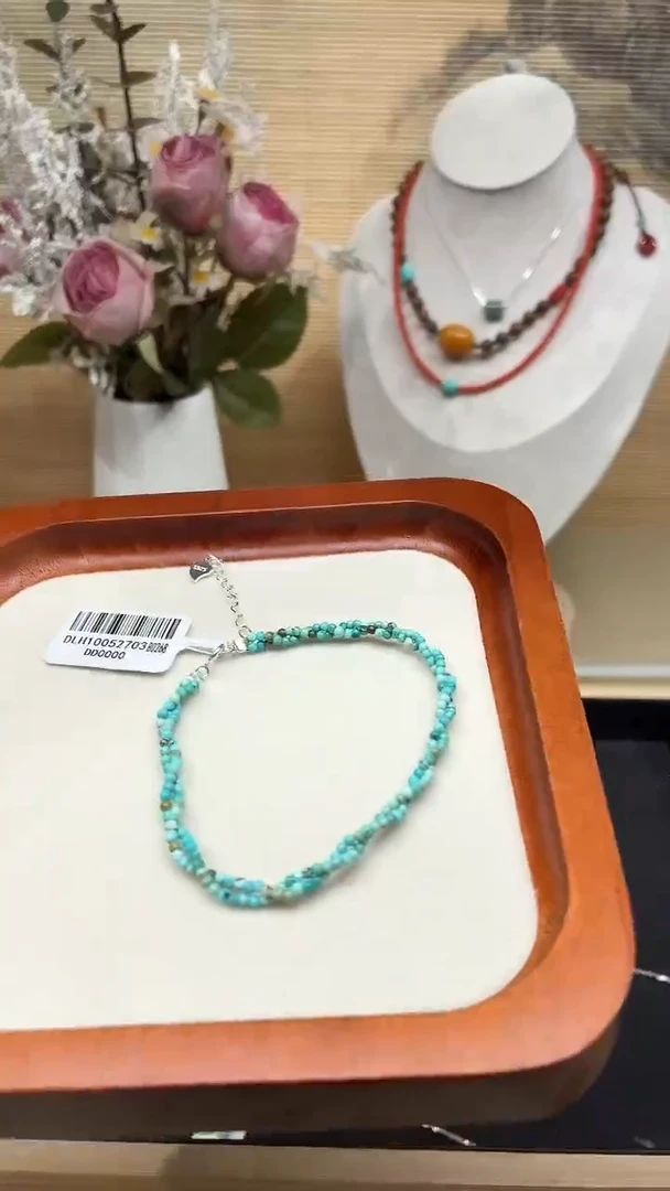 无925银松松麻花手链