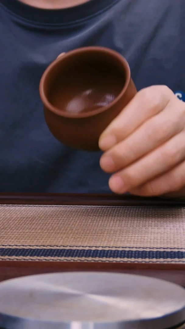 茶杯紫砂长*120CC深井紫泥杯子