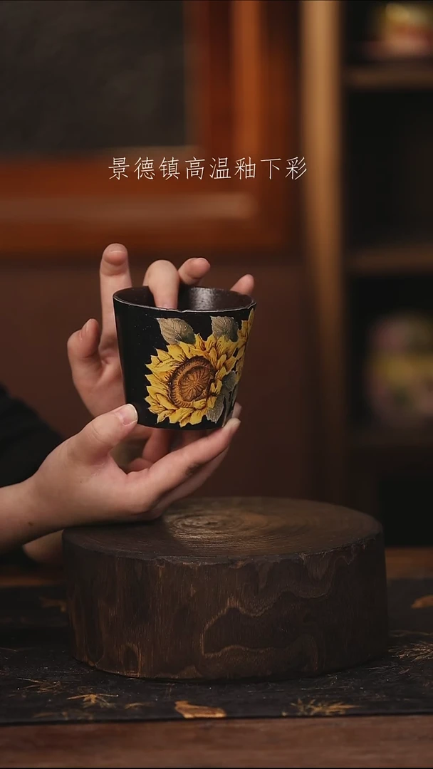 陶瓷景德镇高温釉下手绘陶瓷