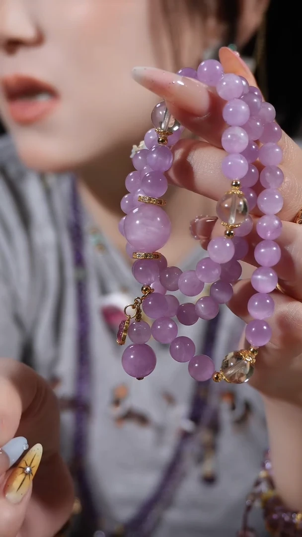 项链锂辉石银S925镶嵌项链