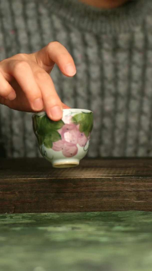 陶瓷青诗集手工手绘瓷器