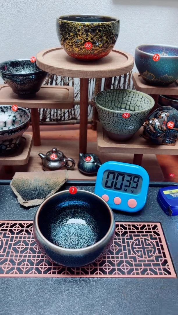 茶盏海**川7号建盏工匠茶器