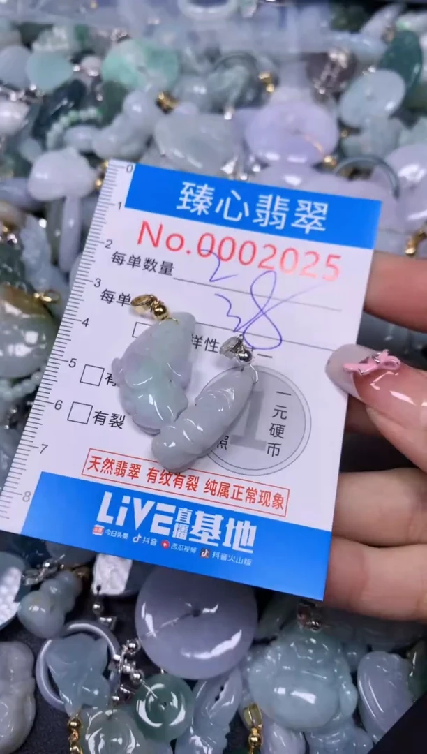 【闪购商品】翡翠颈饰未镶嵌含绳0002025