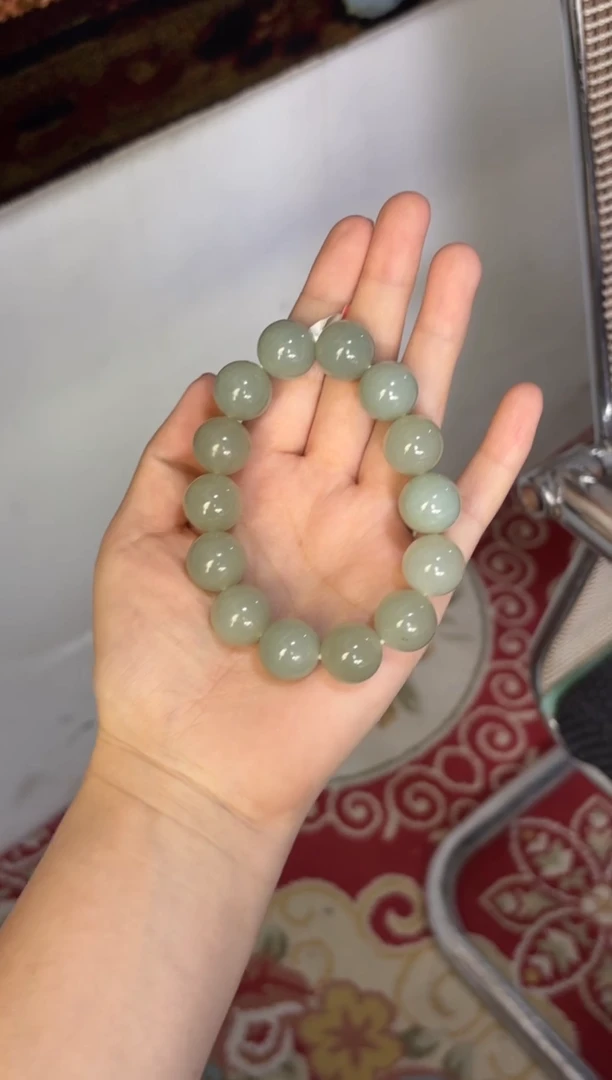 【闪购商品】和田玉手串未镶嵌若羌微色差卡16