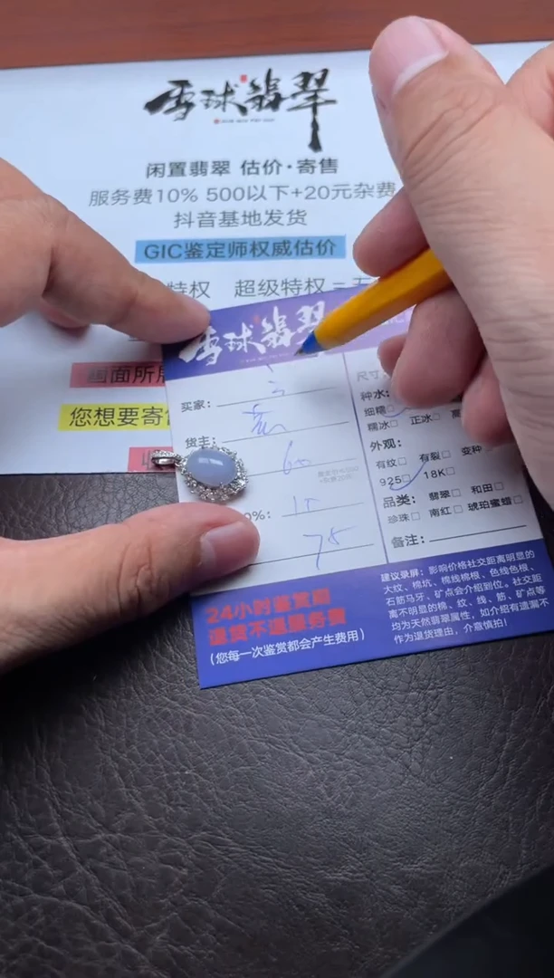 颈饰银S925镶嵌翡翠立**新1849926019