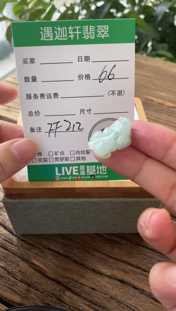 翡翠未镶嵌吊坠(不含链)FF212