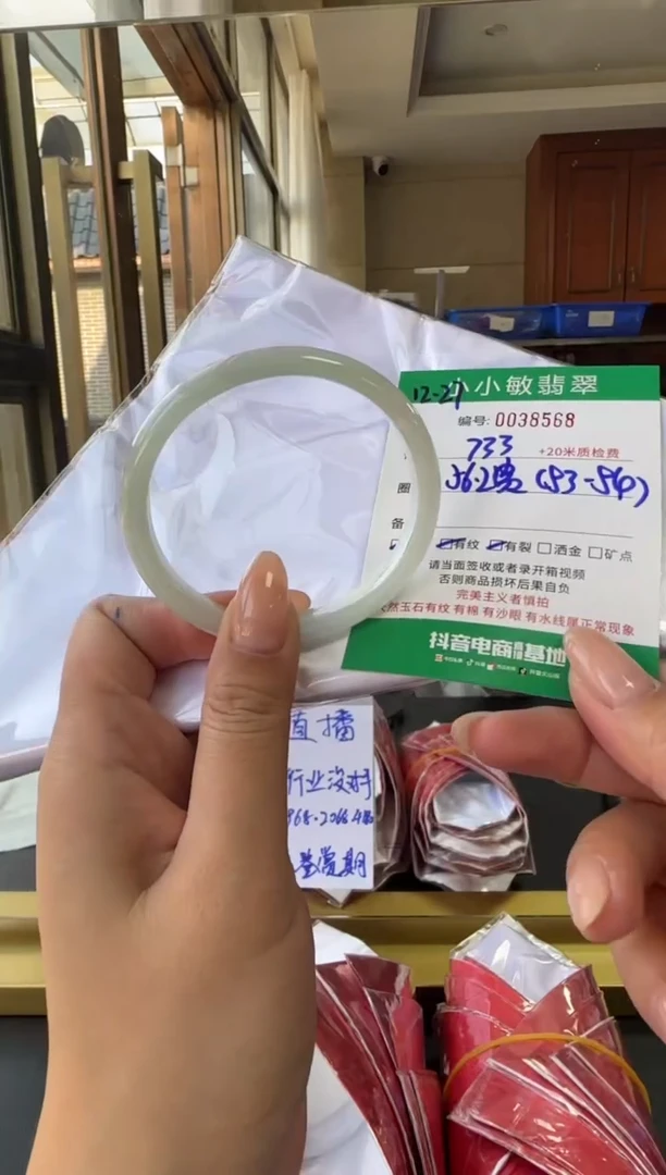 未镶嵌手镯翡翠A货手镯/微瑕