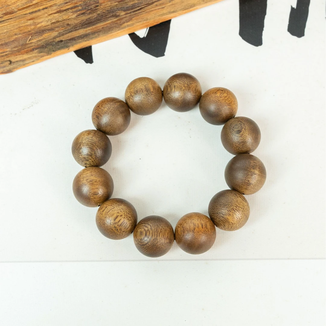 越南芽庄w年蜜结帝王瘤疤白棋楠2.0单圈手串(多样性发货)