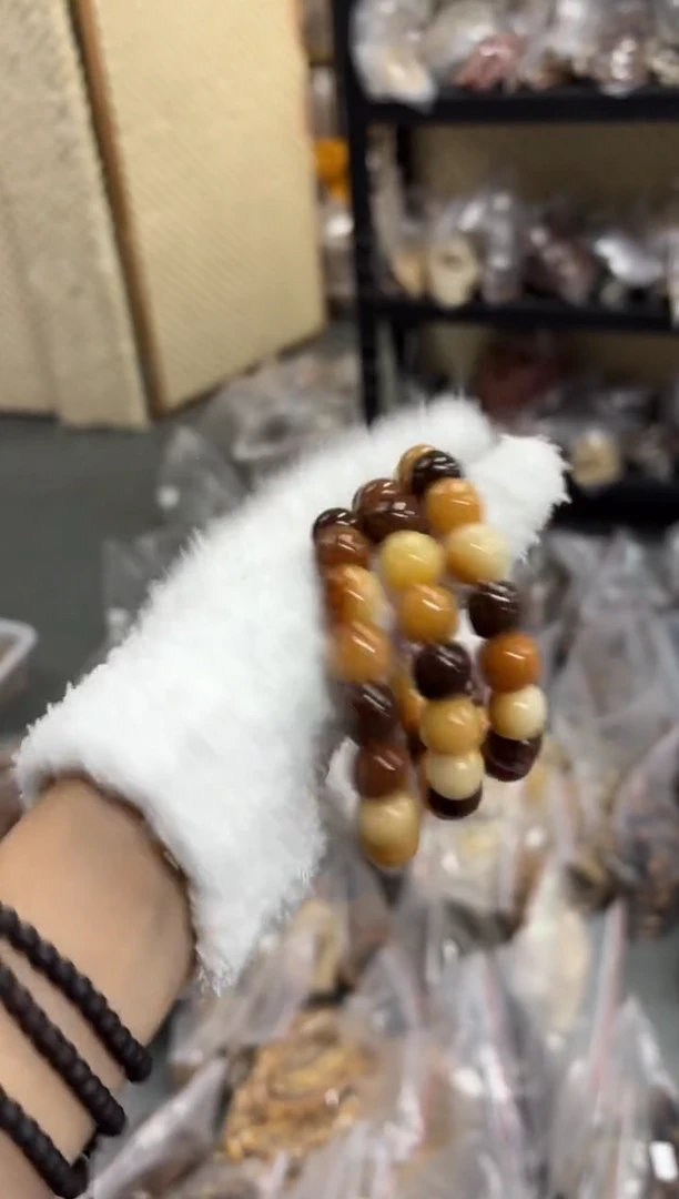 菩提根/象牙果手串14水磨福利（829）