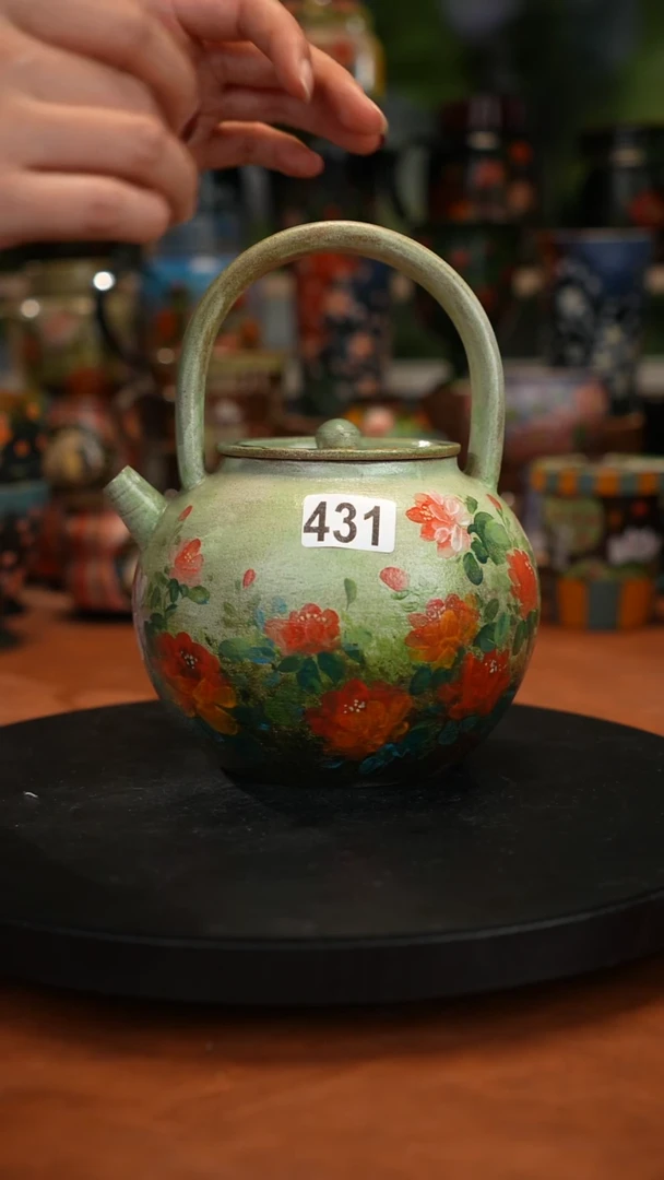 油画手 绘釉下彩431