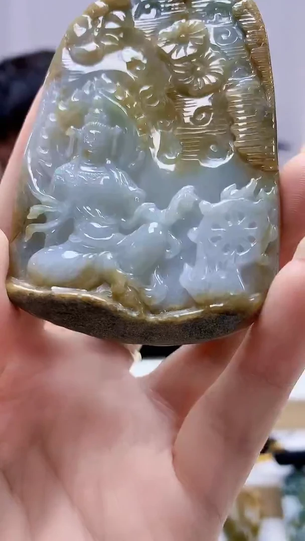 未镶嵌定制翡翠5060DD-毛货挂件101
