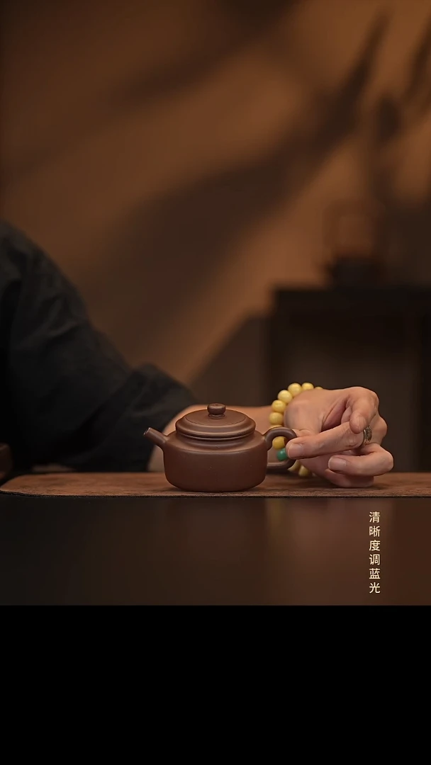 允禾斋  紫砂壶  矮德钟  紫泥