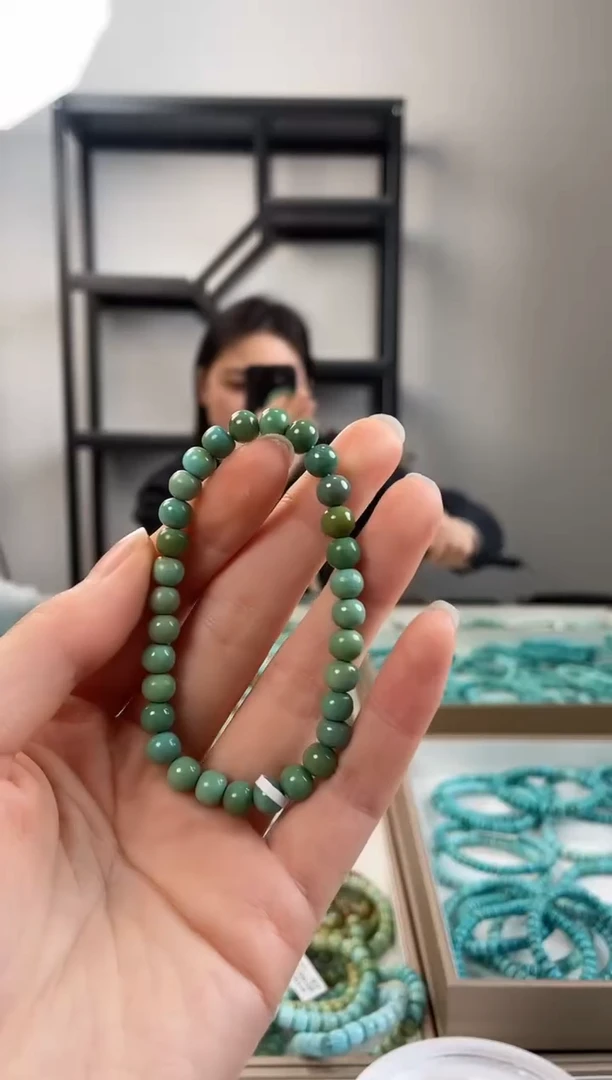 【闪购商品】绿松石珠宝奇石未镶嵌6.6+mm