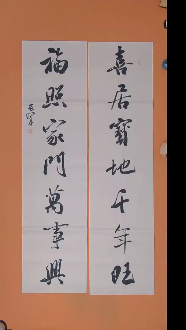 书法王老师纯手写书法138*34