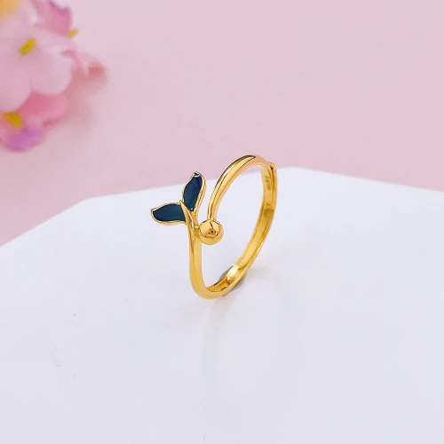 时尚女款活口鱼尾戒指