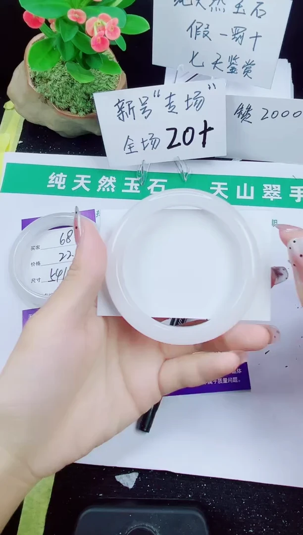 未镶嵌手镯石英质玉69-57/58