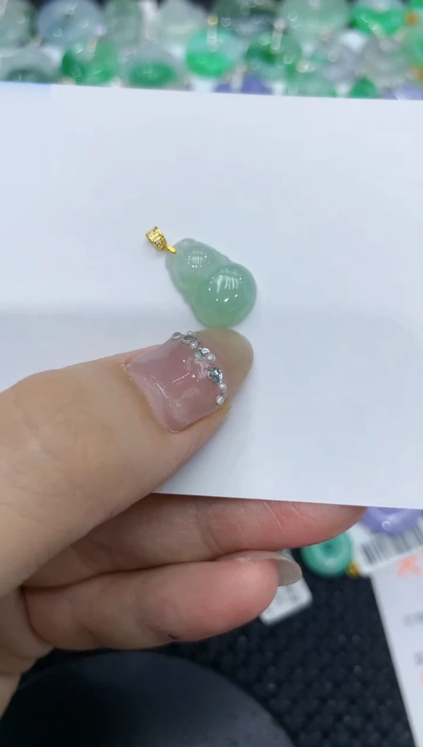 【闪购商品】翡翠颈饰18K金镶嵌222222222